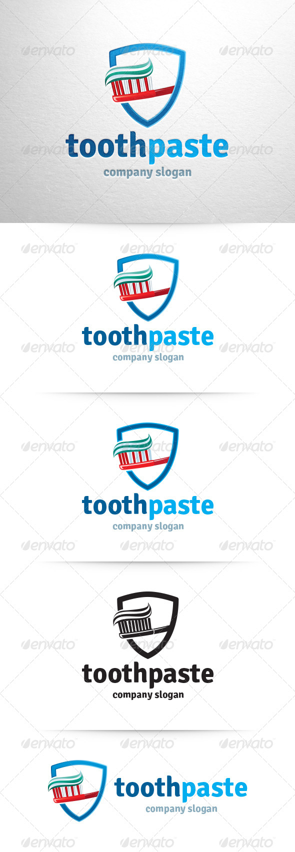 Toothpaste Two Font Logos
